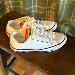 Converse all star lows pride with stacked tongue. Women’s 6